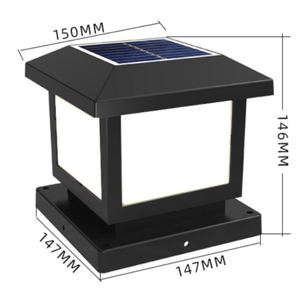 Waterproof LED Solar Pillar Light Garden Sunlight Outdoor Exterior Lights for Outdoor Fence