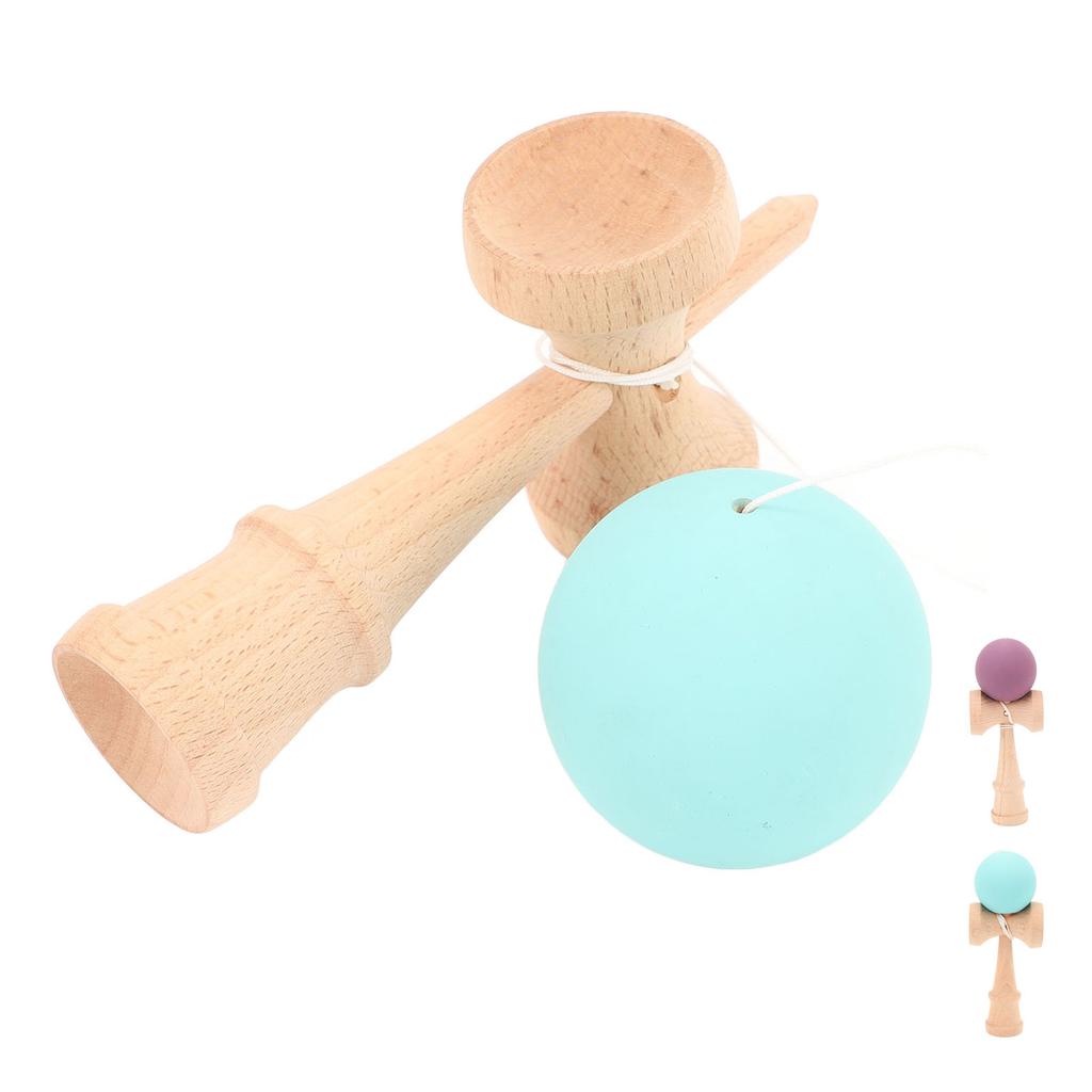 Kendama Wooden Kendama Toy Portable Kendama Improves Hand Eye Coordination with String for Indoor an