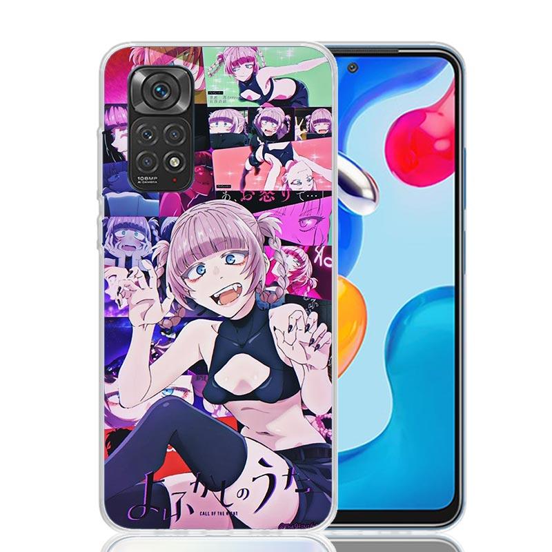 Call Of The Night Nazuna Phone Case For Xiaomi Redmi Note 13 14 15 Pro Plus 12S 12 14S 11S 11E 10 10S 11 11T 5G 4G Cover Coque R