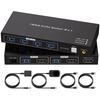 HDMI KVM-переключатель SW200 Euscmaic 4K 60 Гц HDMI 2 входа 1 выход 2PC Общий USB-концентратор 4 выхода Переключатель селектор Ручной переключатель HDTV Проектор Монитор