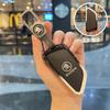 BBHV3 Car Flip Remote Key Fob Case Cover Protector Shell For Skoda Octavia Superb Fabia SEAT Leon MK4 Vrs Cupra 2024 2025 Accessories
