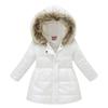 Winter Girls' Thermal Hooded Jacket with Down Alternative Padding Cotton Jacket for Boys and Girls