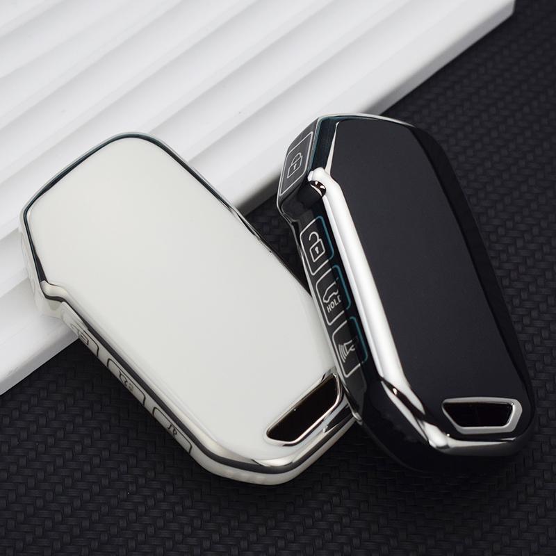 Новый чехол для ключей из ТПУ с 4 кнопками для Kia Sportage 2023 Kia Ray Sorento Soul Telluride Cerato 2020 K5 K8 2022 для KIA Аксессуары для защиты автомобильных ключей