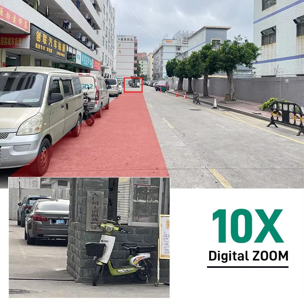 4K 8MP IP камера WiFi наружная водонепроницаемая 10x зум 4G беспроводная камера Yoosee тройной объектив двойной экран голосовой цветной ночное видение CCTV