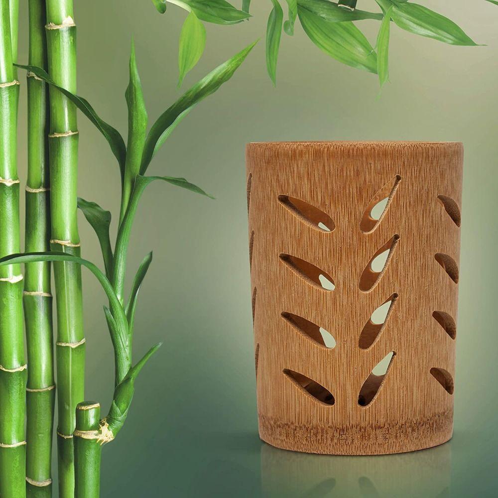 Toothpaste Wood Makeup With Drainage Toothbrush Cup Storage Cup For Home Bathroom Toothbrush Holder