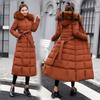 Women's Winter Down Coat Clothes Cotton-Padded Thickening Down Casual Winter Coat Long Jacket Down Parka