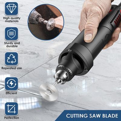 6 шт. Мини-дисковые пилы HSS Мини-отрезные диски для электроинструментов Dremel Набор режущих дисков с оправкой и отверткой