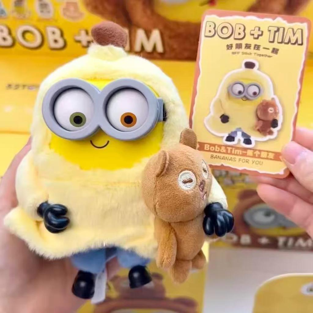 52TOYS Боб Тим Миньоны Серия 'Лучше Вместе' Аниме Милая Мультяшная Плюшевая Фигурка Модель Подарочная Коробка Модные Игрушки Для Коллекции Подарки