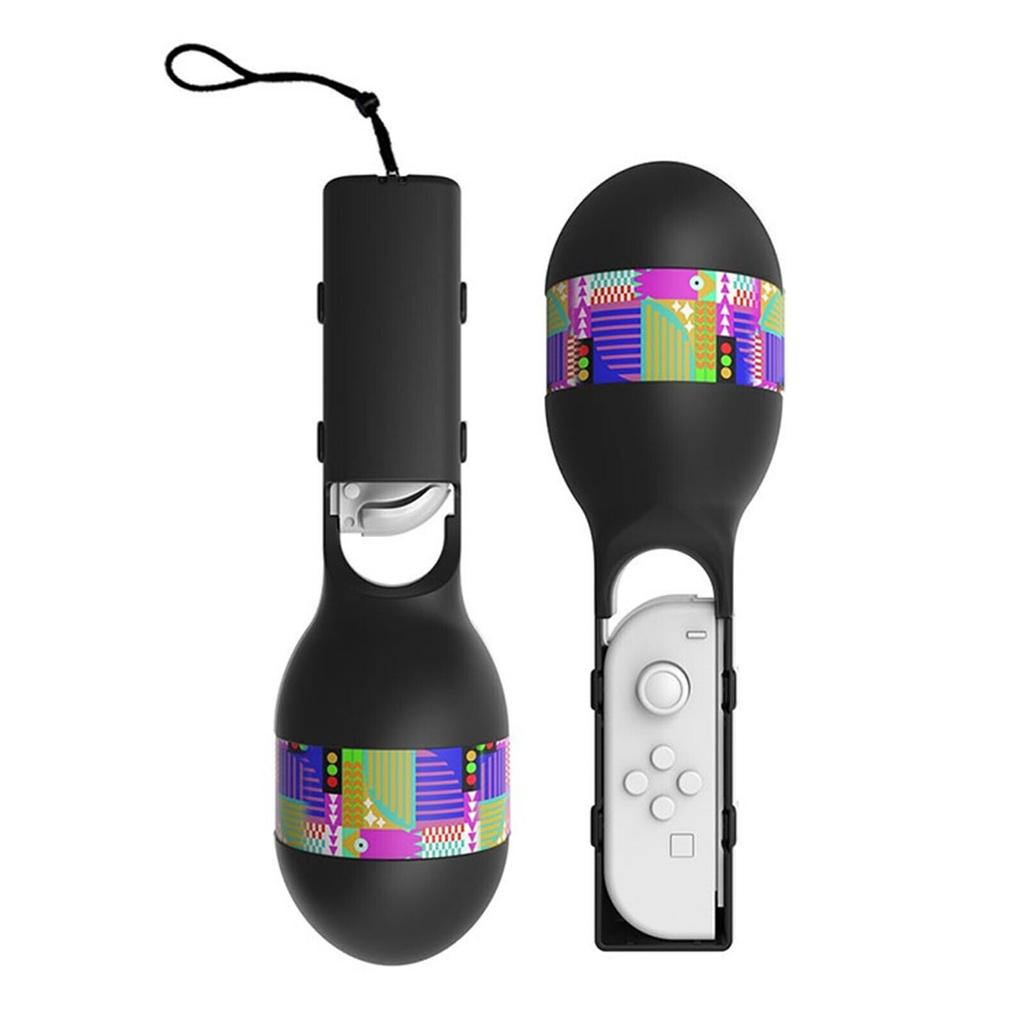 2PCS Sand Hammer Hand Grip for Samba De Amigo, Sport Game Accessories Bundle of Left & Right Handle Compatible with Switch/OLED Joy-con Controller