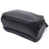 Bag with Two Compartments Made of Genuine Leather Vintage 22592 Black