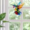 Красочные подвески в виде колибри, акриловые оконные подвески, колокольчики для птиц, садовые ловцы солнца, поделки, отпугивающие птиц, украшения