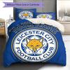 Custom Name Leicester City Pattern Bedding Quilt Set  Home Decoration  Gift (1 * duvet cover + 2 * pillowcase  without core)