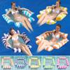 Water Play Hammock PVC Lounger Floating Toys Inflatable Pool Mattress Floating Portable Pool Bed Swimming Pool Accessories