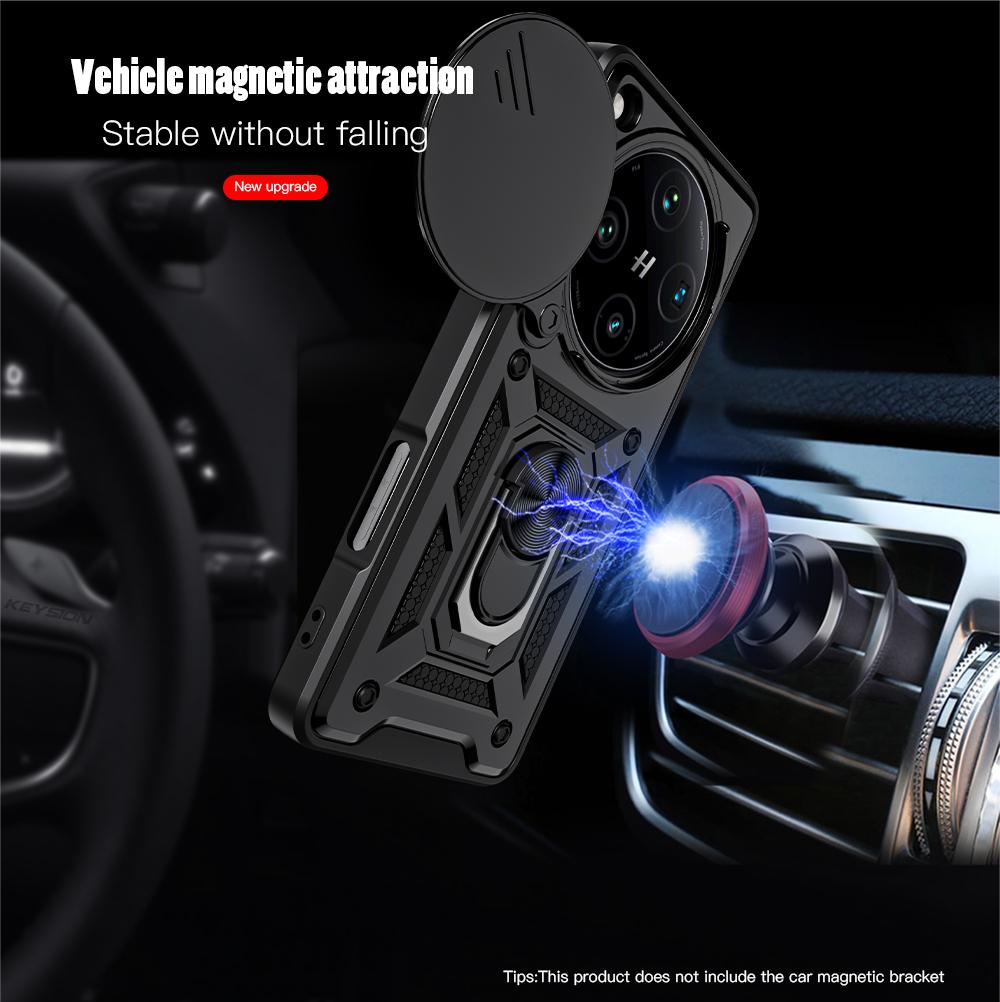KEYSION Противоударный защитный чехол для OPPO Find X8 Pro 5G Slide Camera Защитное кольцо Подставка для телефона Задняя крышка для OPPO Find X8 Pro