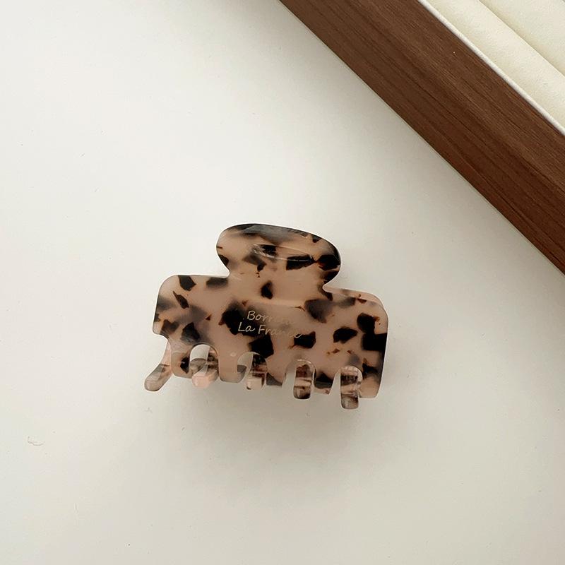 Jennie Style Red Claw Clip - High-End 2025 Large Volume Updo Acetate Shark Clip for Women