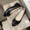 Новая корейская версия A Footstool Lazy Shoes Остроносые женские туфли Мелкий носок A Footstool Lazy Shoes