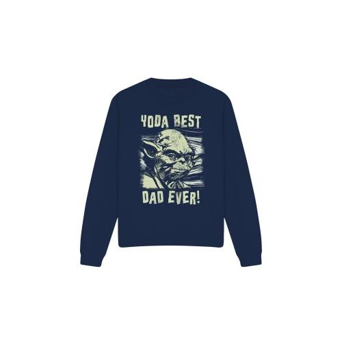 Star Wars Unisex Adult Yoda Best Dad Comic Sweatshirt