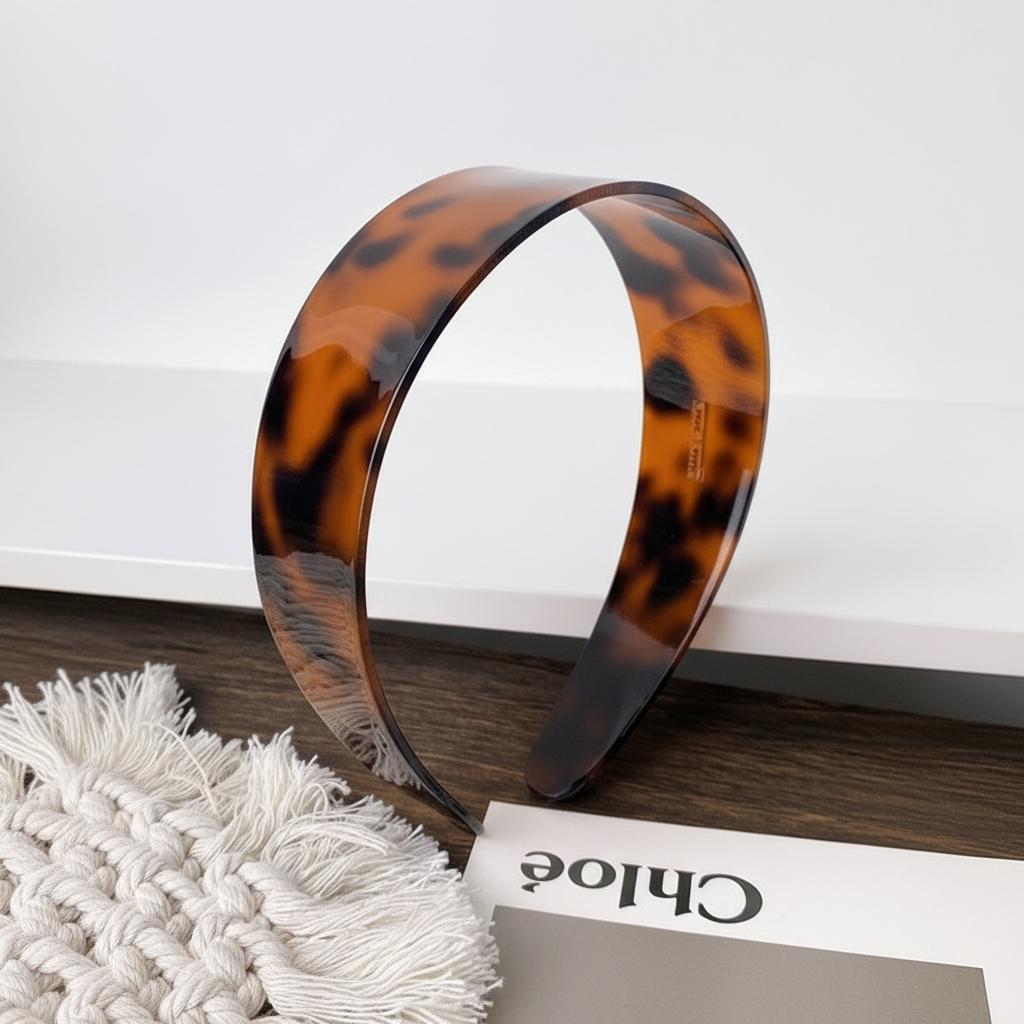 Retro Leopard Hairband Acetate Non-slip Headband Headwear Headdress Hair Hoop Women Hair Accessories Headwear Festival Gifts