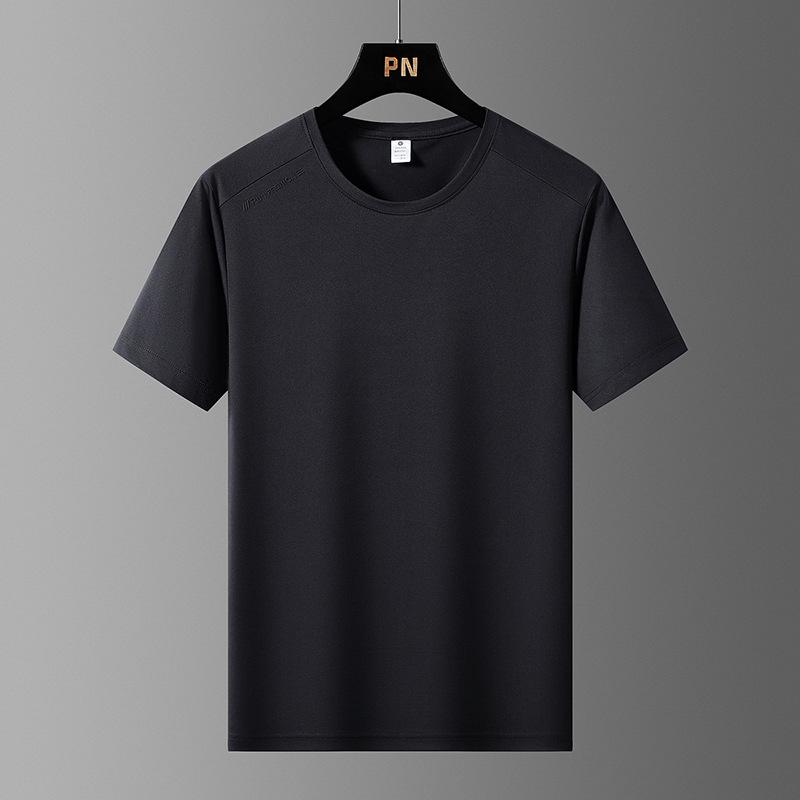 Ice Silk Short-sleeved T-shirt Men's Thin Loose Quick-drying Breathable Large Size Top Sports Casual Mesh Short-sleeved T-shirt
