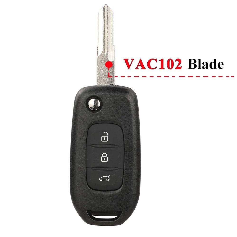 Корпус автомобильного ключа с 3 кнопками для Renault/Kadjar/Captur/Symbol/Kaptur/Megane/Logan 2013-2018