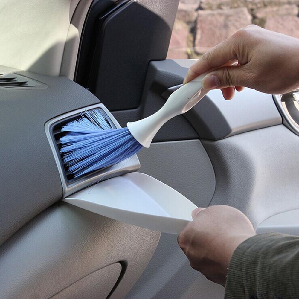 Щетка Angel Brush с лопаткой для чистки мертвых углов в автомобиле, маленькая щетка для очистки вентиляционных отверстий в углах автомобиля