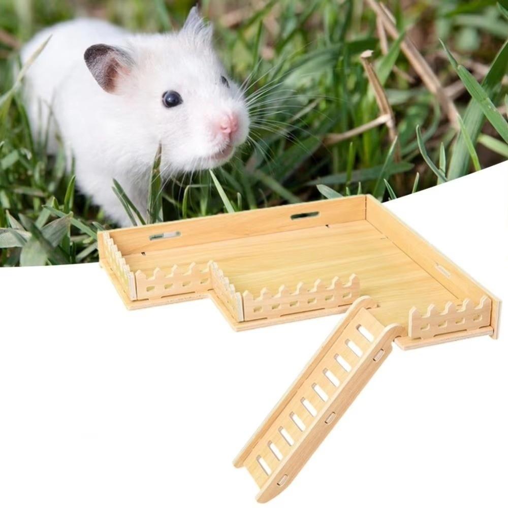 Fence Proof Design Hamster Climbing Platform Anti-Bite Hamster Nest Ladder Guinea Pig
