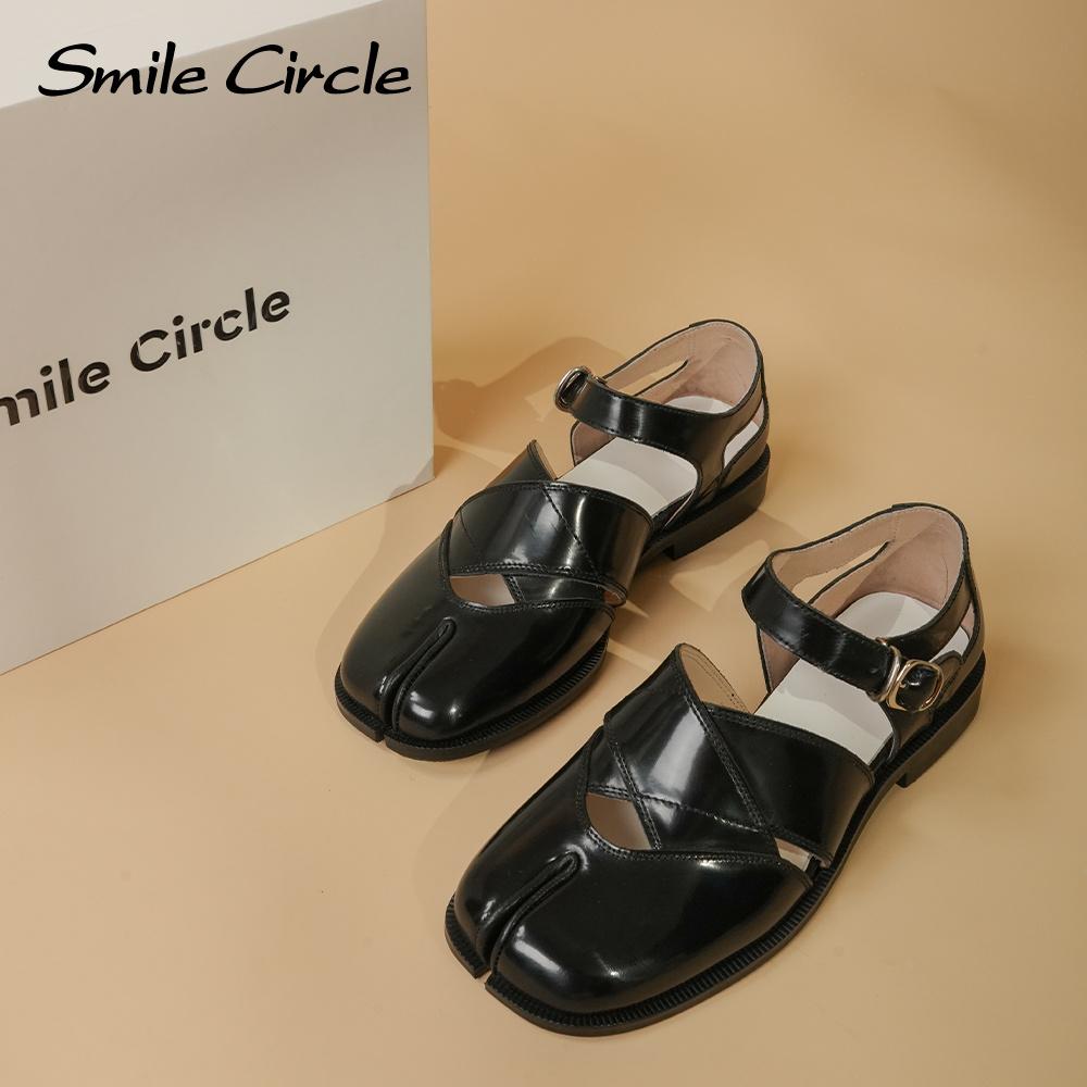 Женские туфли Мэри Джейн из натуральной кожи с круглым носком и пряжкой, удобные повседневные туфли