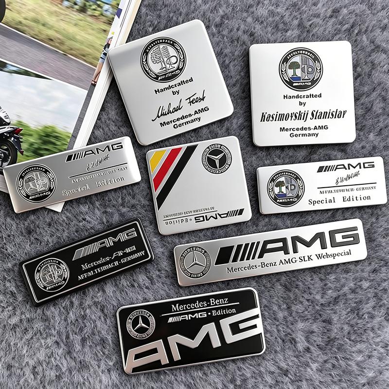 CRL1 Алюминиевый значок серии Mercedes Benz Наклейки на кузов автомобиля Для Mercedes Benz AMG W203 W206 W220 W205 W211 W212 W201 W168 W108