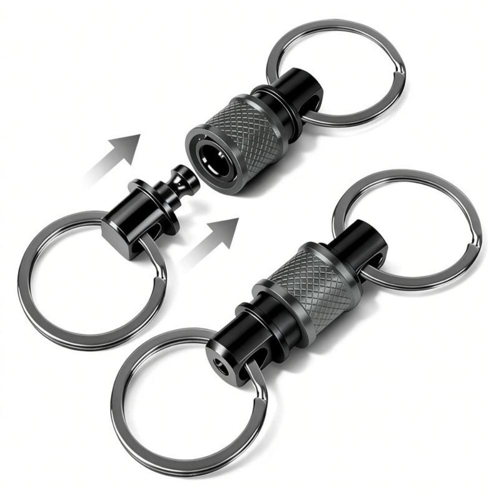 Aluminum Zinc Zinc Alloy Detachable Keychain Clip Retractable Key Chain Car Accessories