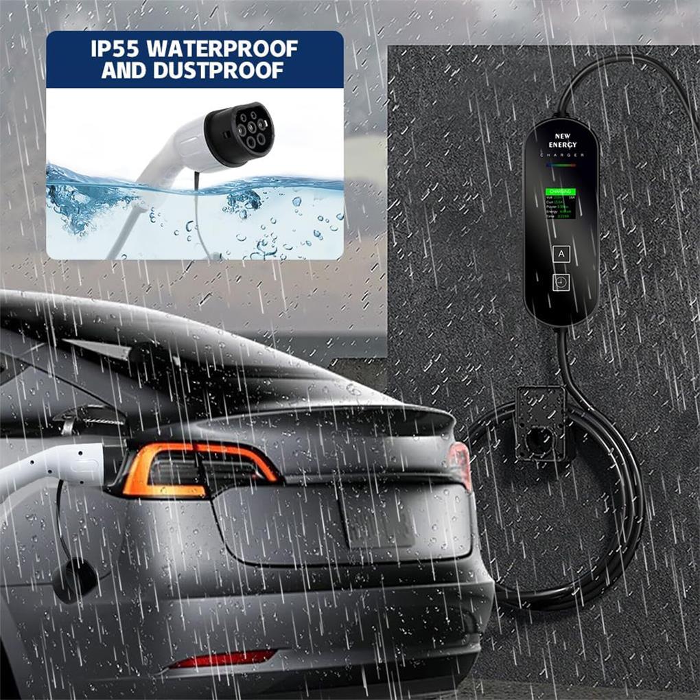 7 кВт 32A Type2 EV портативное зарядное устройство LCD зарядное устройство для электромобиля зарядное устройство для электромобиля для Австралии