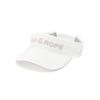 Visor 3D Embroidery Logo Visor ERU24200 White [June Andrope] Women's (10)