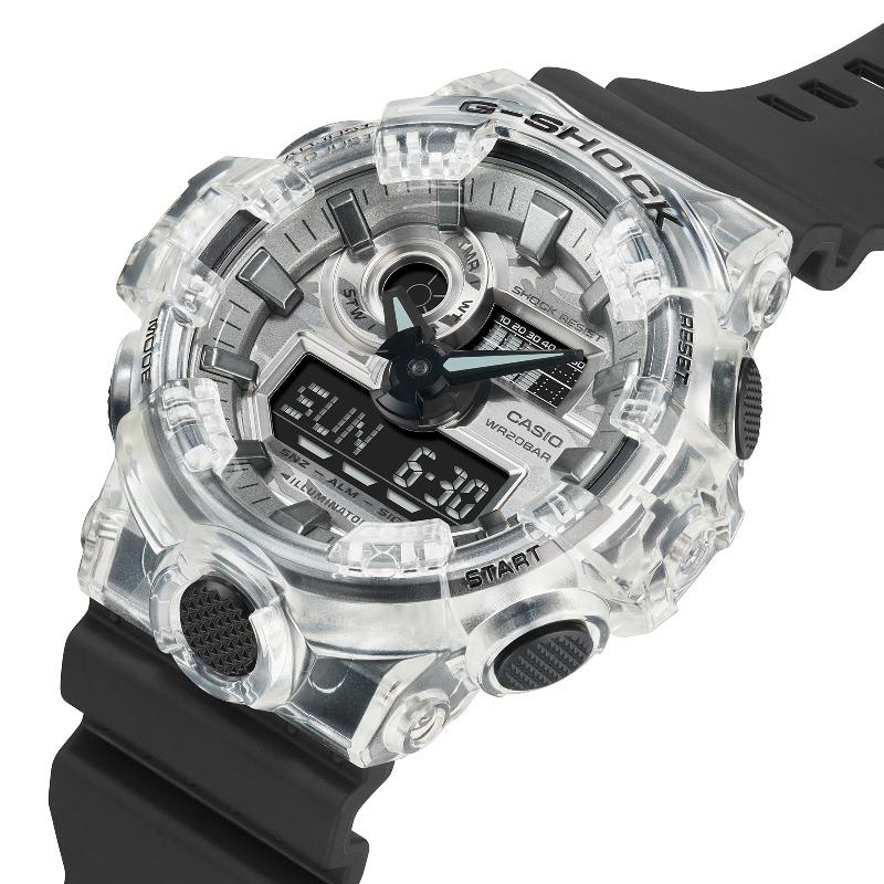 Casio Мужские часы G-SHOCK из смолы, водонепроницаемые 200 м, цифровые, ударопрочные, кварцевые GA-700SKC-1A