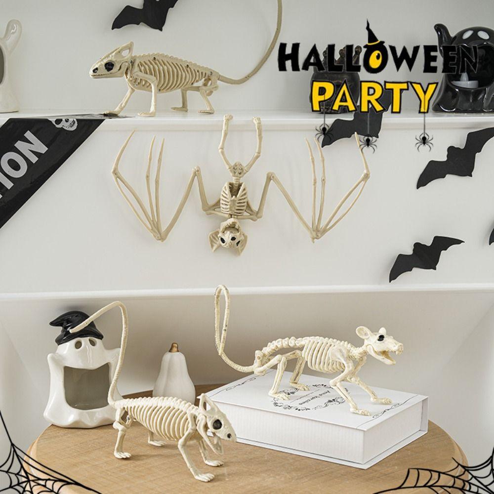 Skeleton Model Halloween Animal Skeleton Bat Mouse Lizard Scorpion Halloween Bats Skeleton Home