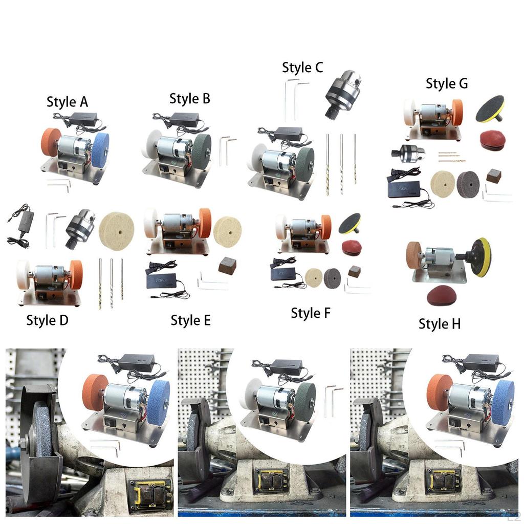 Мини-шлифовальный станок, шлифовальный инструмент, 7 скоростей, регулируемая полировальная машина для поделок, настольная шлифовальная машина для дома