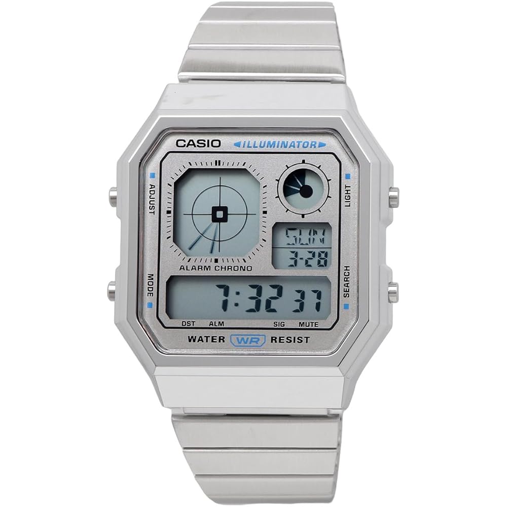 Casio CASIO Стандартные цифровые наручные часы с аналоговым дисплеем Серия Vintage A130WE-7A Унисекс Сре...