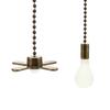 Набор из 2 стильных цепочек для вентилятора и лампочки с подвесками Изысканные матовые цепочки для вентилятора с лампочкой Легко установить