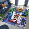 1pc Pac-Man, Mega Man, Sonic the Hedgehog & Mario Chair Mat, Office Rug - Non-Slip Carpet for Home Decor, Gaming Room, Living Room, Bedroom - Suitable