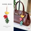 Handmade Genuine Leather Maple Leaf Pendant: Cowhide Car Key, Mirror Ornament, Bag Charm