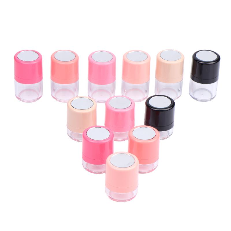 Mini Empty Refillable Loose Powder Box With Powder Puff Diy Cosmetic Powder Case Blusher Finishing Powder Jar Container