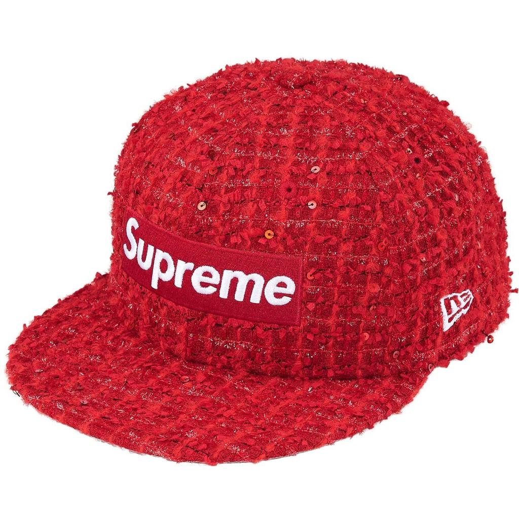Supreme Красная кепка New Era с вышитым логотипом Box