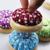 Magnetic Pumpkin Needle Cushion Wood Base Pin Cushion Cross-stitch Needle Pillow  Tailor