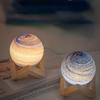 Лампа Galaxy Ball для детей, светящаяся в виде планетарного хрустального шара, ночник с питанием от USB, теплый подарок на ночь, домашний декор, спальня, Рождество