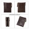 CONTACT'S Genuine Leather Vintage Wallet Men Short Coin Purse Unisex Small Wallets High Quality Designer