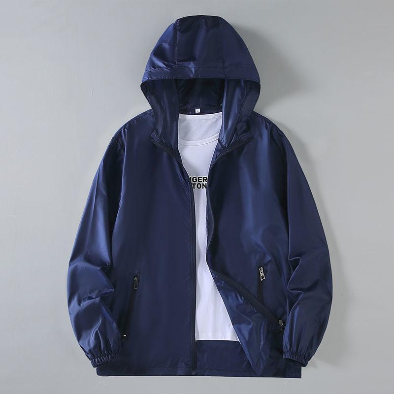 Korean Version Leisure Versatile Thin Style Breathable Hooded Comfort Loose Fitting Men's Sun Protection Clothing Summer