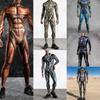 3D Digital Printing Stage Performance Costumes Adults Halloween Events Carnival Theme Party Cosplay Outfit Pretend Game Jumpsuit