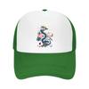 Mystic Rainbow Dragon Bloom Fantasy Mesh Baseball Cap Casual Hat Outdoor  For Womens Unisex FeUnisex