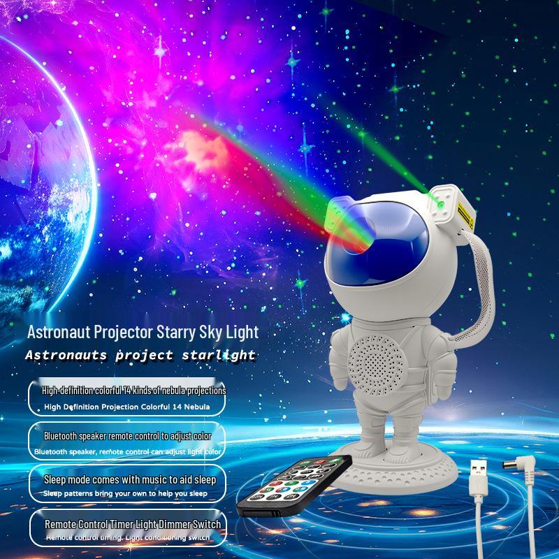 Astronaut Starry Sky Projector: Creative Bluetooth Night Light & Gift for Kids