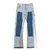 25Gallery Dept Patchwork Splash Flared Jeans Men High Street Trousers