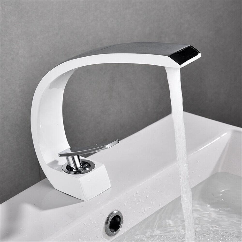 Elegant Chrome Basin Faucets,Modern Bathroom Mixer Tap,Brass Washbasin Faucet