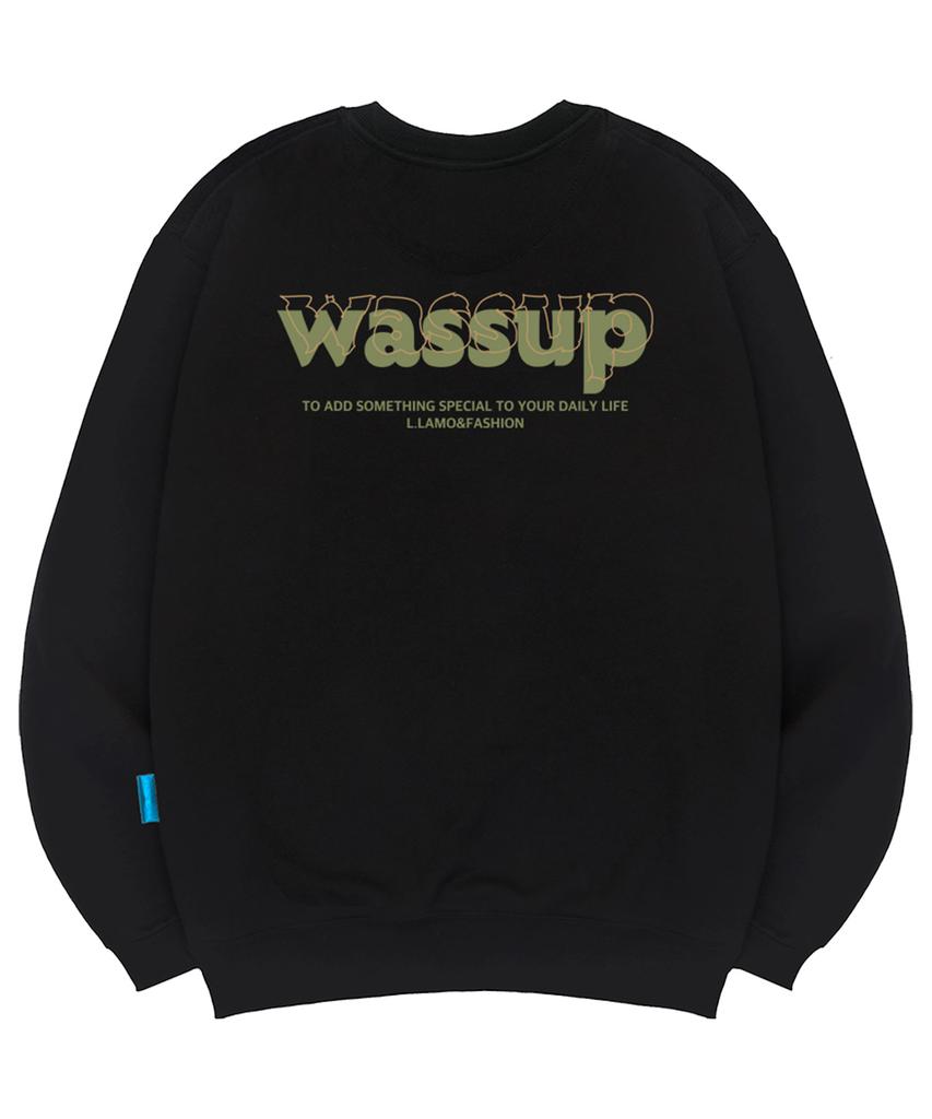 Толстовка Ellamo с флисовой подкладкой, унисекс, большой размер S~4XL, Wassup (Тип Б)